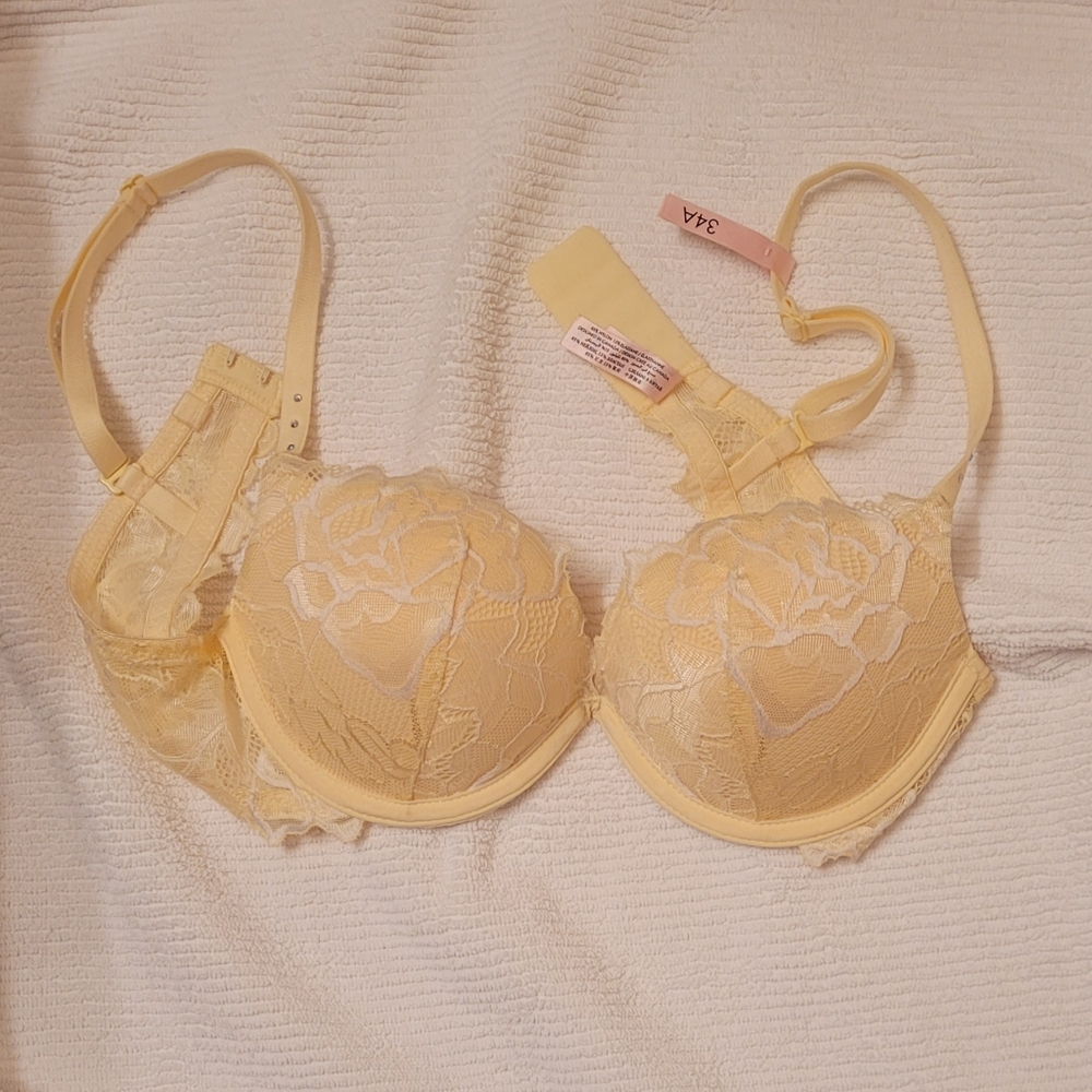 34A Pastel Yellow Bra